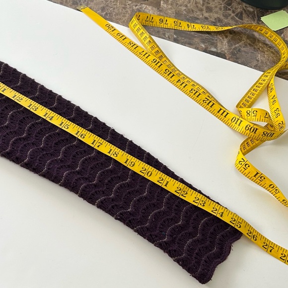 Saks Fifth Avenue Cashmere Wool Blend Cardigan Pointelle Knit Scalloped Large. - Picture 10 of 12